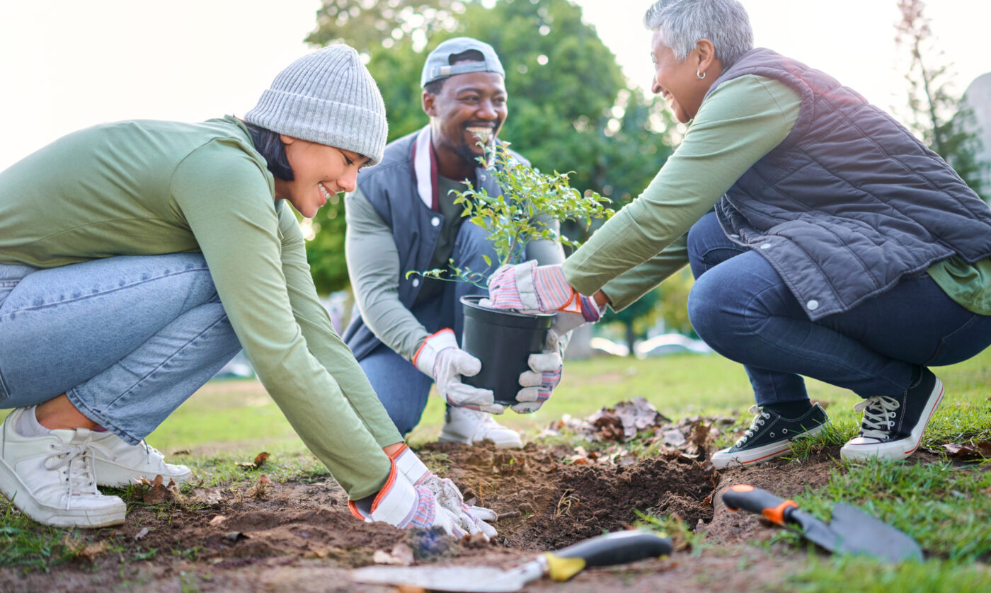 People gardening after LASIK eye surgery